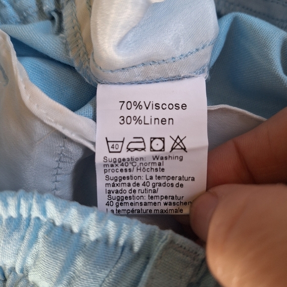 NWT COOFANDY Mens 2 Piece Linen Blend Set. Tank/Trousers. Size M - Picture 10 of 12